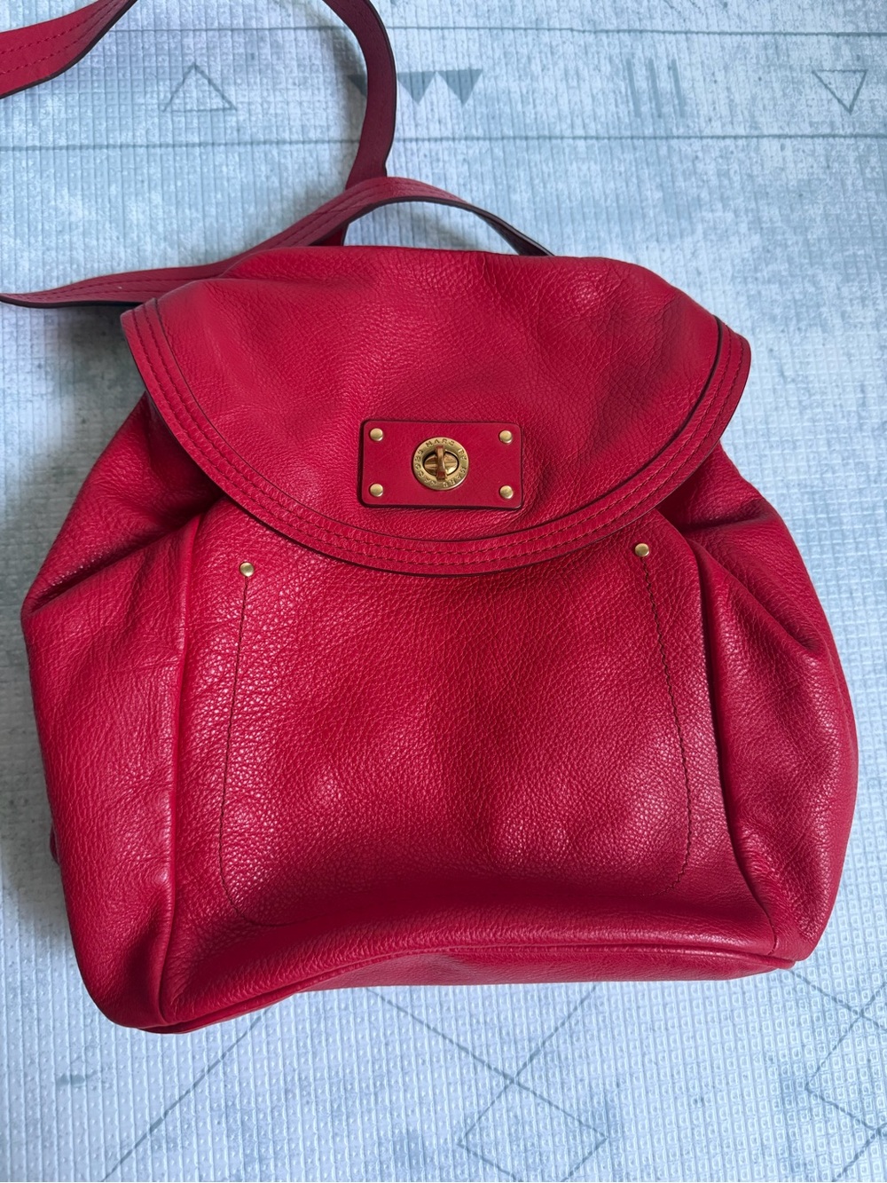 Marc Jacobs Backpack Totally Turnlock Red backpack